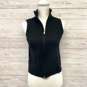 Vintage Pendleton Zip up 100% lambswool sleeveless knit vest